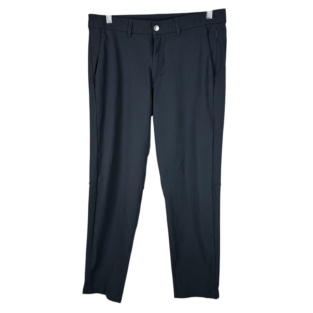 Lululemon Commission Pant Slim Warpstreme Black Men's Size 32 x 27 EUC